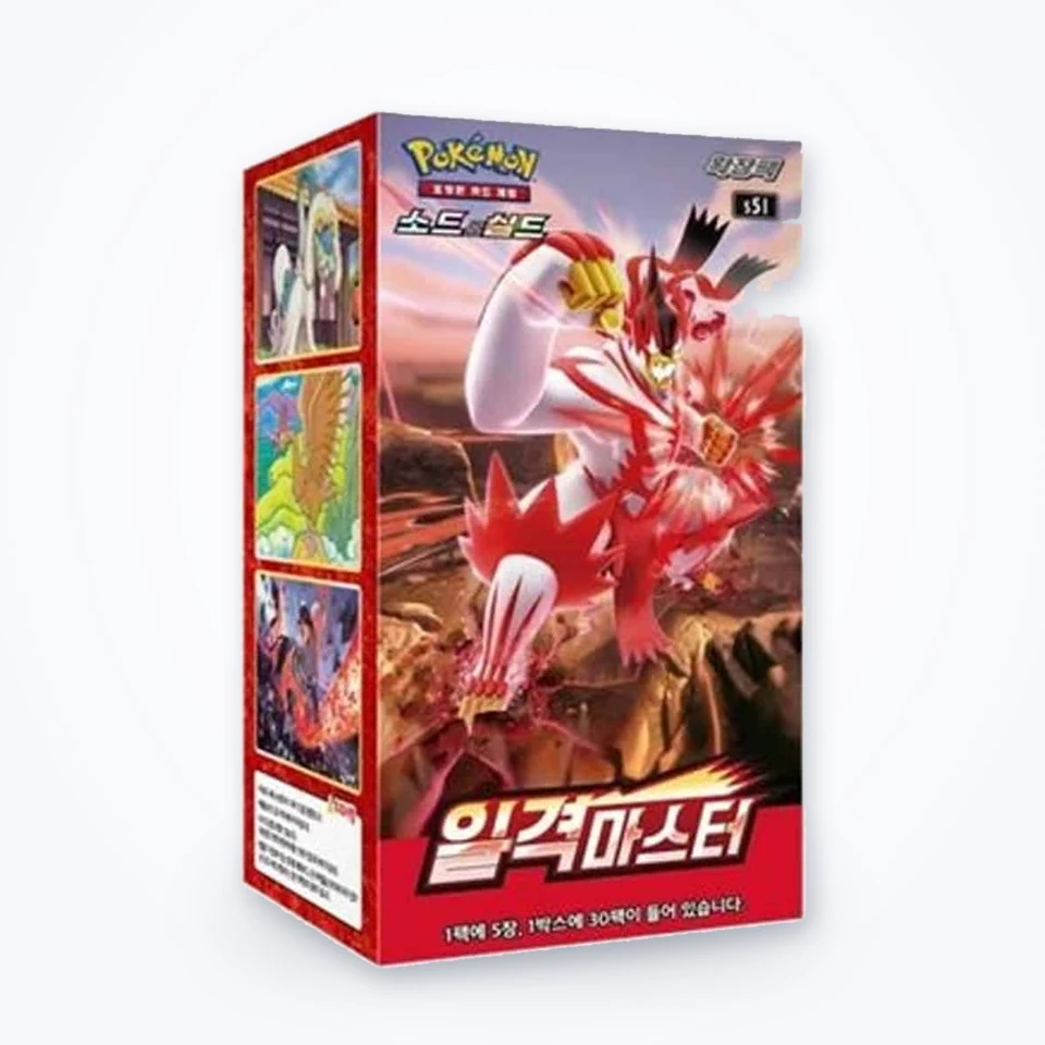 포켓몬 카드 일격마스터 한글판 박스